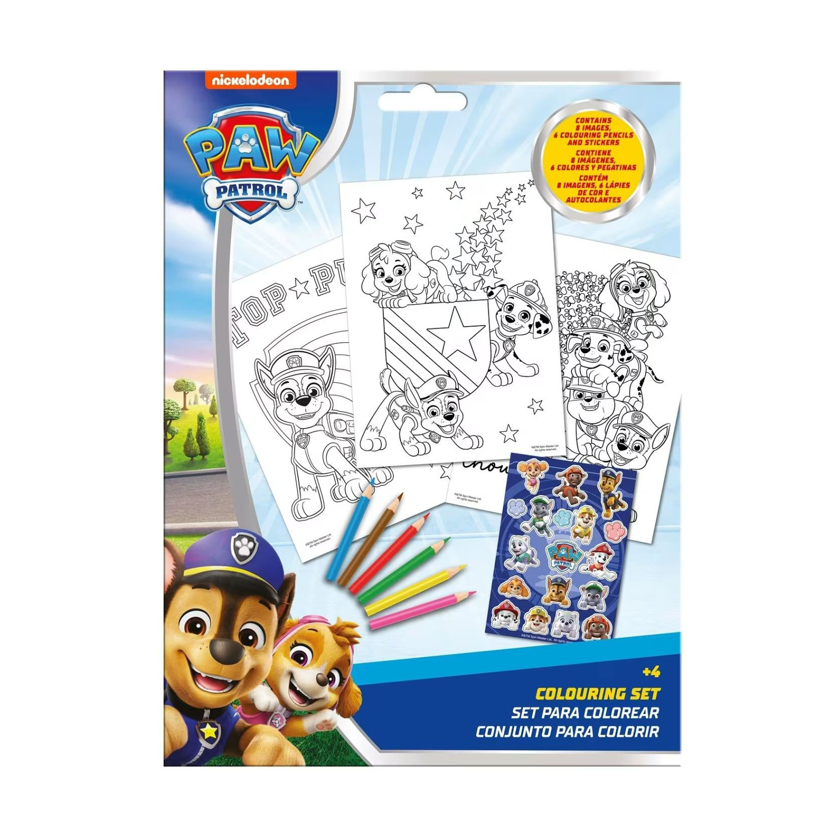 Набір для малювання Kids Licensing Paw Patrol Sticker Colouring Set, від 4 років (PW20005)
